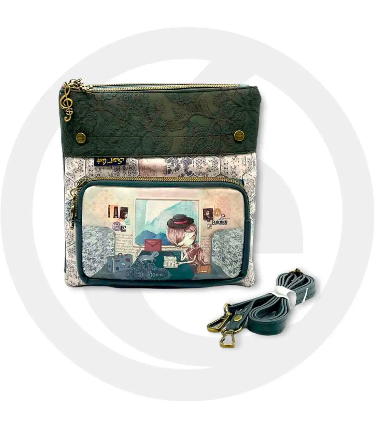 Γυναικεία Τσάντα Χιαστί Sweet Candy CGC074-4 Beige