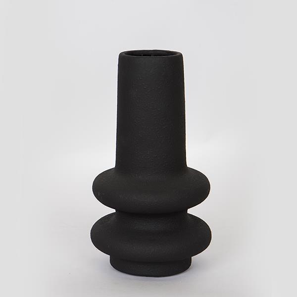 ΒΑΖΟ ΚΕΡΑΜΙΚΟ ΜΑΥΡΟ 18x18x32cm