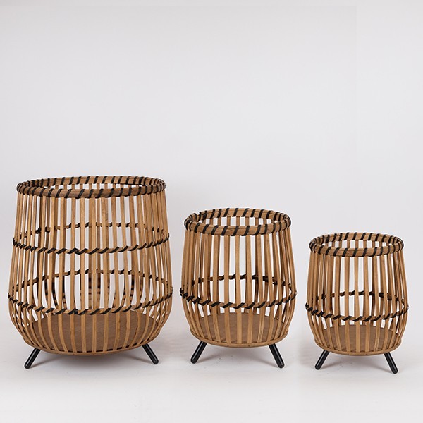 S/3 ΚΑΛΑΘΙΑ ΨΑΘΙΝΑ ΦΥΣΙΚΟ 42x42x46cm/ 33x33x40cm/ 26x26x33cm