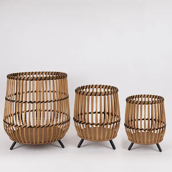 S/3 ΚΑΛΑΘΙΑ ΨΑΘΙΝΑ ΦΥΣΙΚΟ 42x42x46cm/ 33x33x40cm/ 26x26x33cm