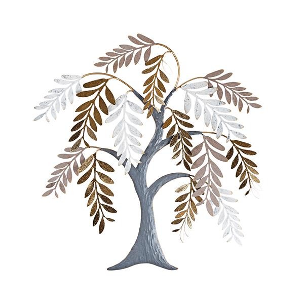 ΔΙΑΚΟΣΜΗΤΙΚΟ ΔΕΝΤΡΟ ΜΕΤΑΛΛΙΚΟ ΧΡΥΣΟ – ΑΣΗΜΙ- ΜΠΡΟΝΖΕ 66x4x70cm