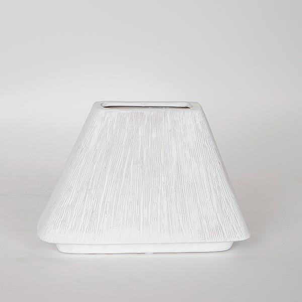 ΒΑΖΟ ΚΕΡΑΜΙΚΟ ΛΕΥΚΟ 25x8x17cm