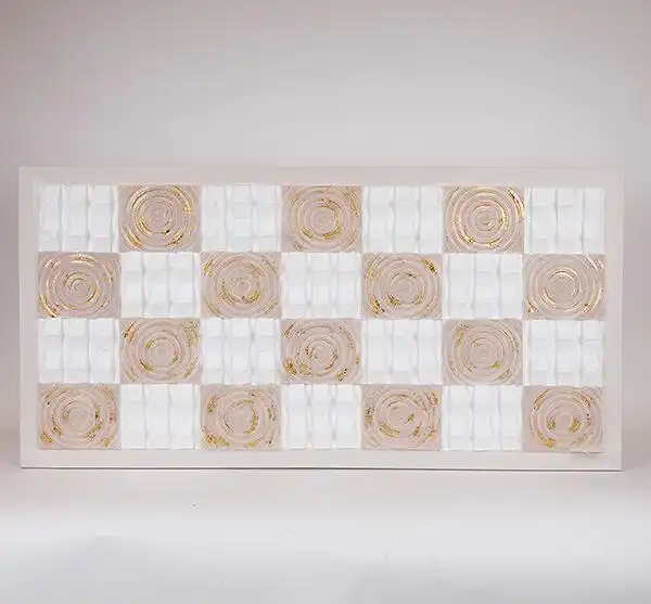 ΠΙΝΑΚΑΣ ΚΑΜΒΑΣ ΚΥΚΛΟΙ & ΤΕΤΡΑΓΩΝΑ ΜΠΕΖ – ΛΕΥΚΟΣ 60x3x120cm ΠΙΝΑΚΑΣ ΚΑΜΒΑΣ ΚΥΚΛΟΙ & ΤΕΤΡΑΓΩΝΑ ΜΠΕΖ – ΛΕΥΚΟΣ 60x3x120cm