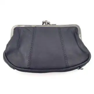 Sequoia δερμάτινο πορτοφόλι για κερματα με κλιπ 18-0002 black