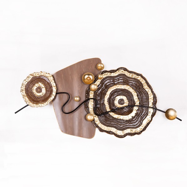 ΔΙΑΚΟΣΜΗΤΙΚΟ ΤΟΙΧΟΥ ΜΕΤΑΛΛΙΚΟ ΚΑΦΕ – ΜΠΕΖ – ΧΡΥΣΟ 111x5x55cm