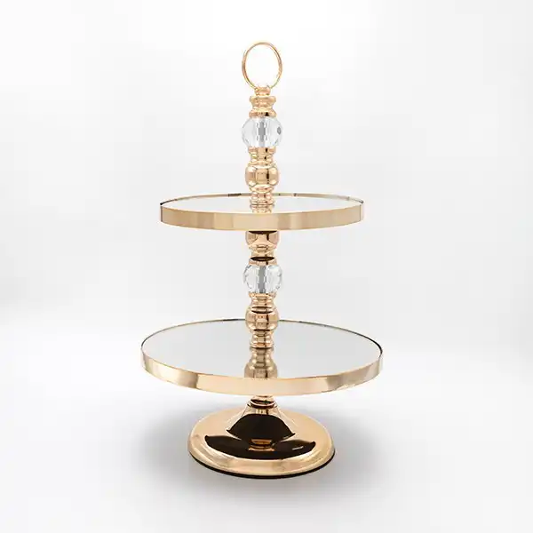 ΟΡΝΤΕΡΒΙΕΡΑ 2 ΕΠΙΠΕΔΩΝ ΜΕΤΑΛΛΙΚΗ ΧΡΥΣΗ 30x50cm