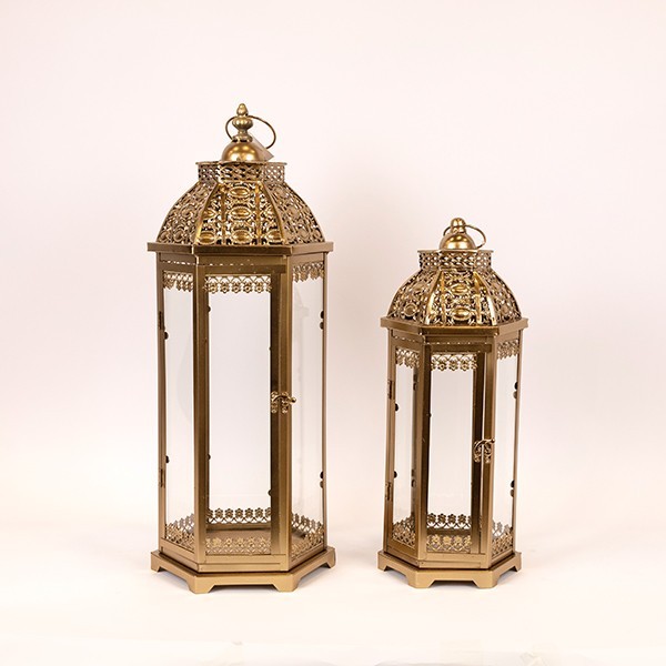 S/2 ΦΑΝΑΡΙΑ ΜΕΤΑΛΛΟ ΜΠΡΟΝΖΕ 25.5x22x62cm/ 20.5x18x46cm