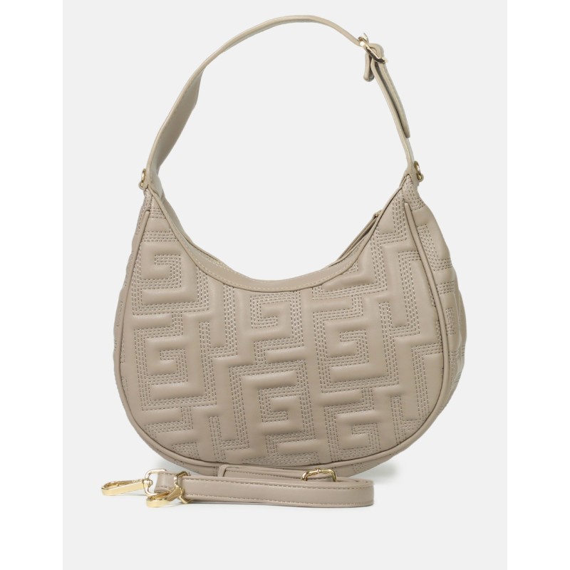 Καφέ τσάντα ώμου Elana (Μικρή)