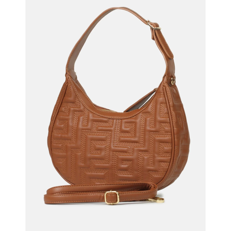 Γκρι τσάντα ώμου Elana (Μικρή)