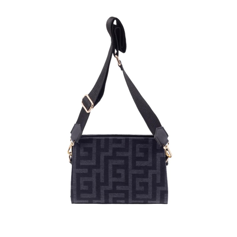 Μαύρη τσάντα χιαστί Elpis