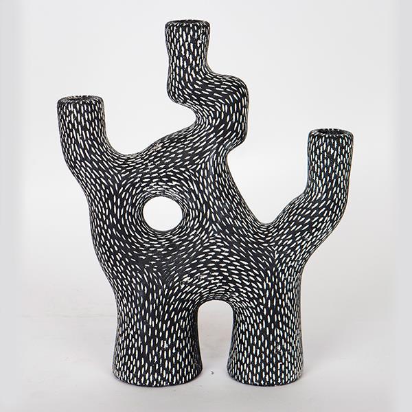 ΚΗΡΟΠΗΓΙΟ ΓΚΡΙ ΣΧΗΜΑ ΚΛΑΔΙ 4 ΘΕΣΕΩΝ 26×9.5x32cm