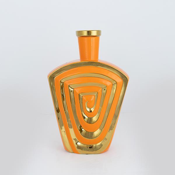 ΒΑΖΟ ΚΕΡΑΜΙΚΟ ΠΟΡΤΟΚΑΛΙ – ΧΡΥΣΟ 23.7×9.5×37.5cm