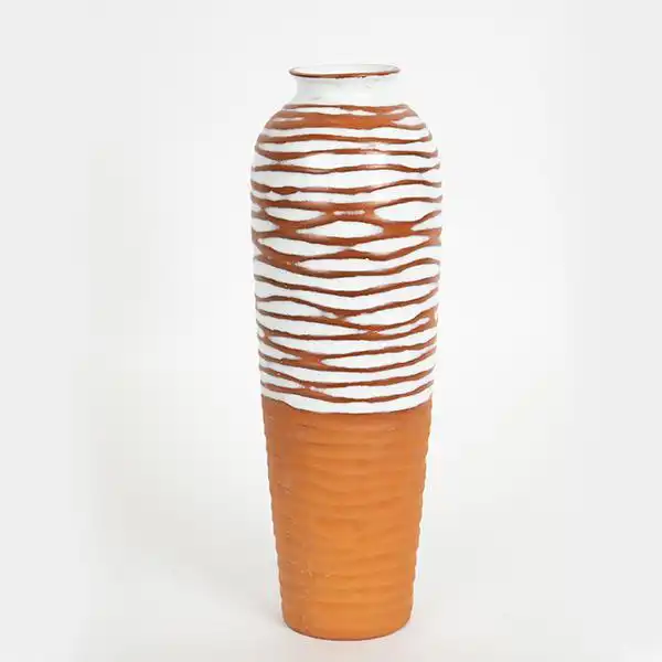 ΒΑΖΟ ΚΕΡΑΜΙΚΟ ΤΕΡΑΚΟΤΑ –  ΛΕΥΚΟ  12.1×12.1×36.1cm