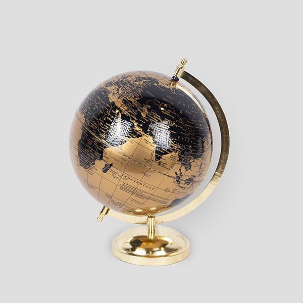 ΥΔΡΟΓΕΙΟΣ ΜΕΤΑΛΛΙΚΗ ΧΡΥΣΗ – ΜΑΥΡΗ 22x22x29cm