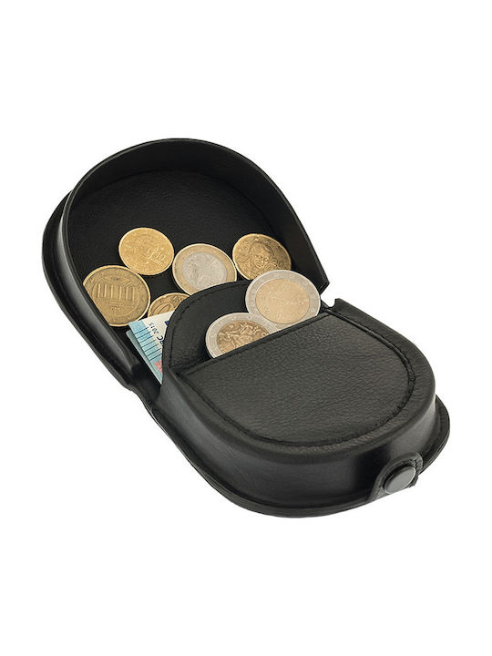 Ανδρικό Δερμάτινο Πορτοφόλι Κερμάτων Lavor 70 μαύρο