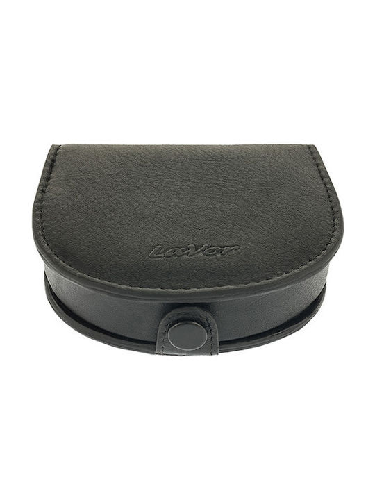 Ανδρικό Δερμάτινο Πορτοφόλι Κερμάτων Lavor 70 μαύρο