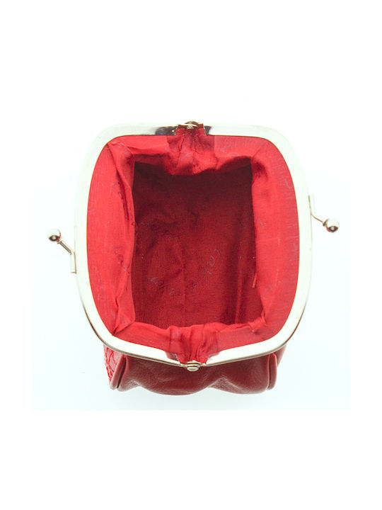 Γυναικείο Δερμάτινο Πορτοφόλι Lavor 3444 κόκκινο