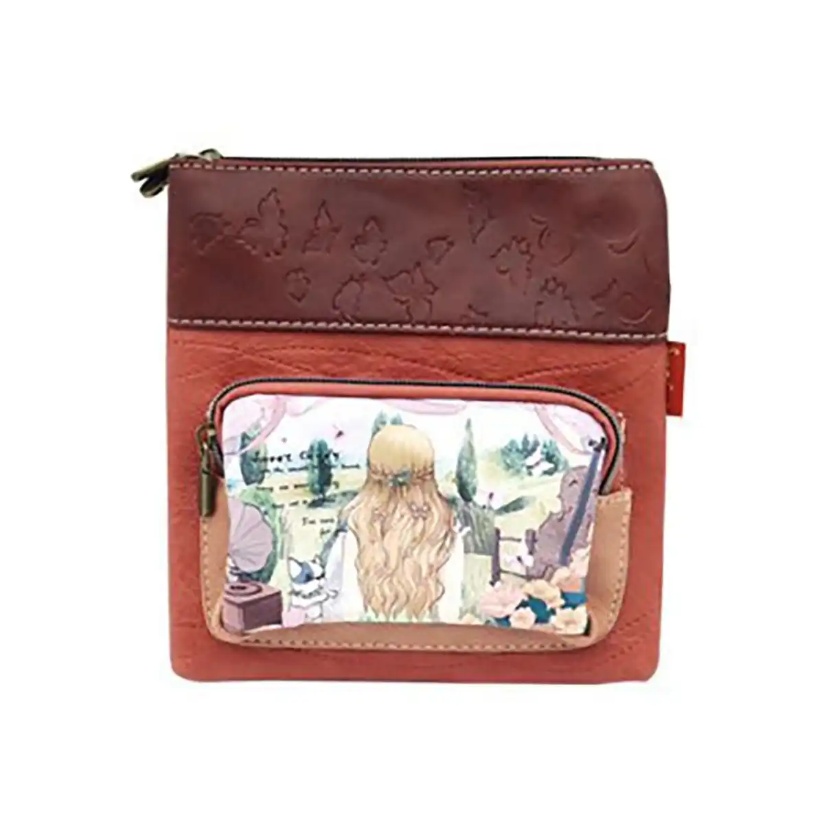 Γυναικεία τσάντα χιαστί Sweet Candy με 2 θέσεις CGC074-8 Campo