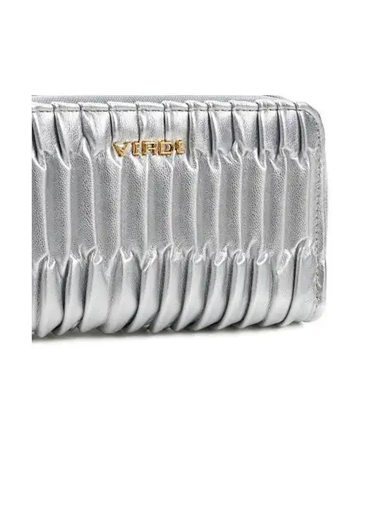 Verde Γυναικείο Πορτοφόλι Μεγάλο 18-1220 Ασημί