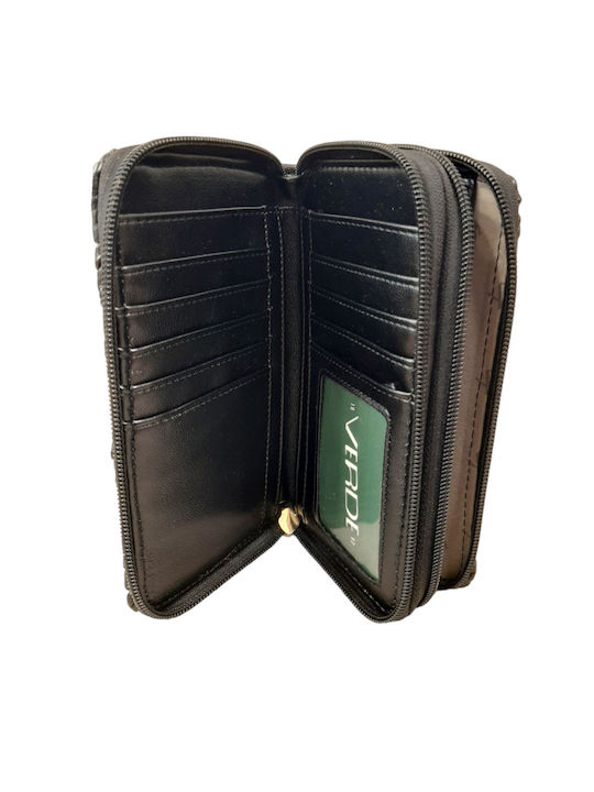 Verde Γυναικείο Πορτοφόλι Μεγάλο 18-1220 Μαύρο