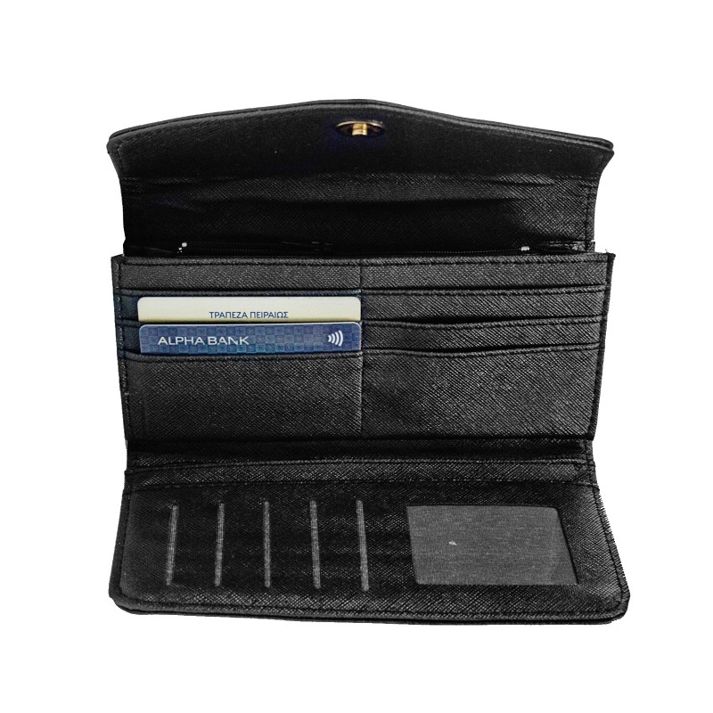 Γυναικείο πορτοφόλι noemi – Μαύρο Γυναικείο πορτοφόλι noemi – Μαύρο