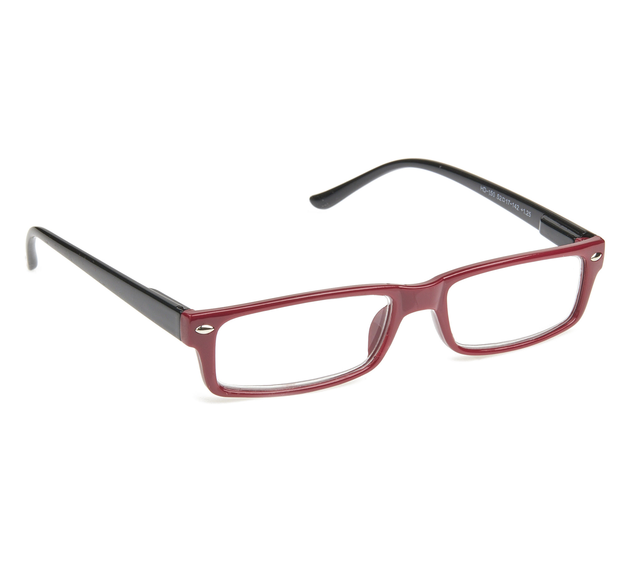 Γυαλιά πρεσβυωπίας Άθραυστα Με ευέλικτες ελαστικές αρθρώσεις που ανοίγουν τους βραχίονες μέχρι 180 μοίρες HD-150 μπορντό