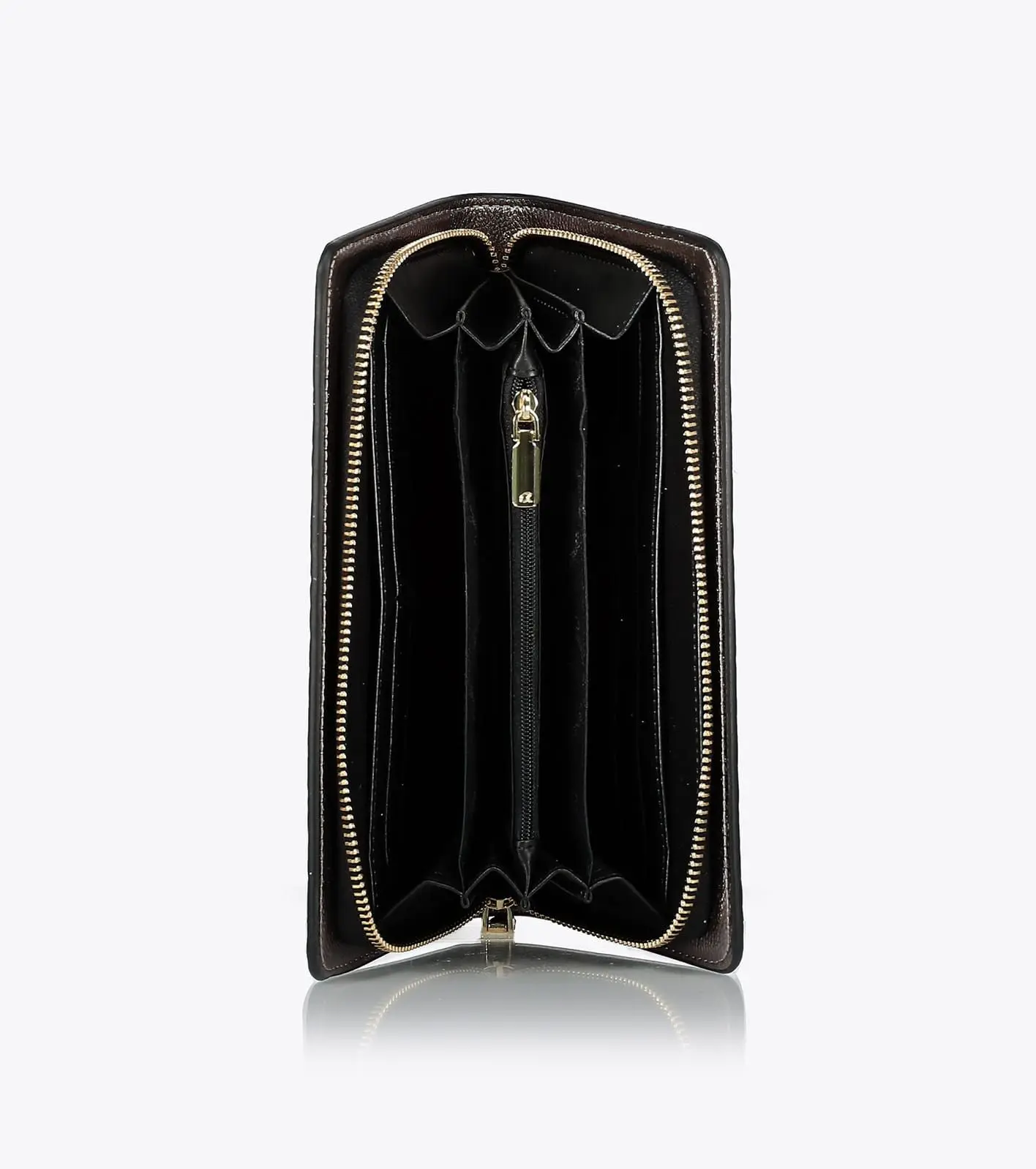 Axel Γυναικείο πορτοφόλι Jade με ανάγλυφο και ραφές black 1101-1552