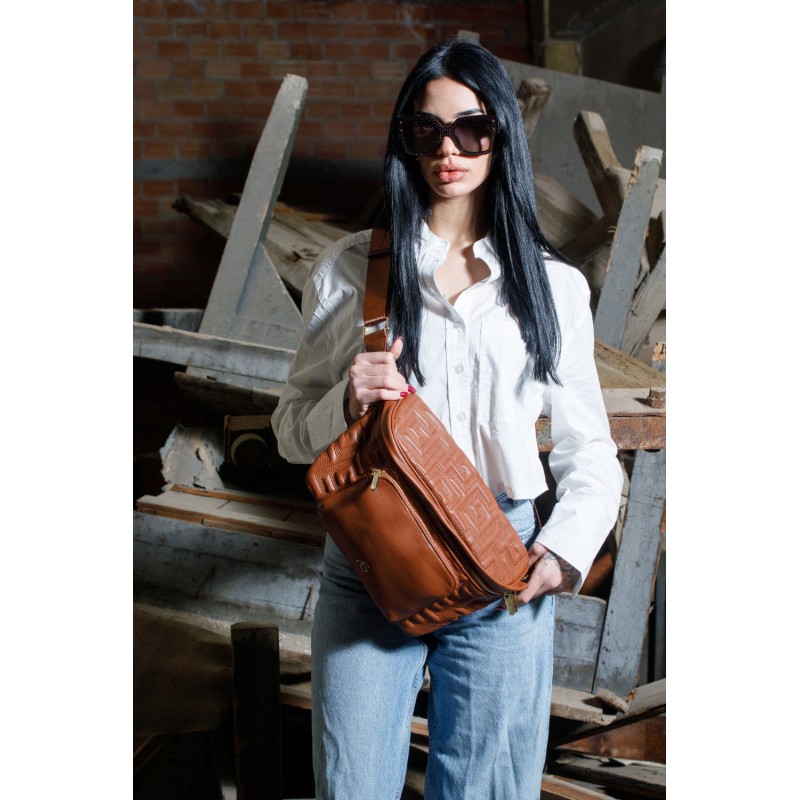 Καφέ τσάντα μπανάνα Linosa