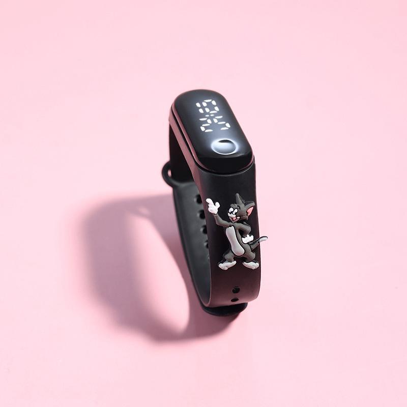 Παιδικό Αδιάβροχο Ρολόι με οθόνη Led και 3D χαρακτήρες AG-061 μαύρο Παιδικό Αδιάβροχο Ρολόι με οθόνη Led και 3D χαρακτήρες AG-061 μαύρο