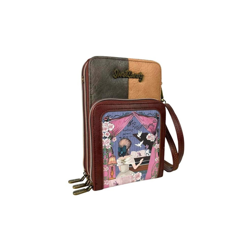 Γυναικείο Τσαντάκι Πορτοφόλι Θήκη κινητού  Sweet Candy Piano