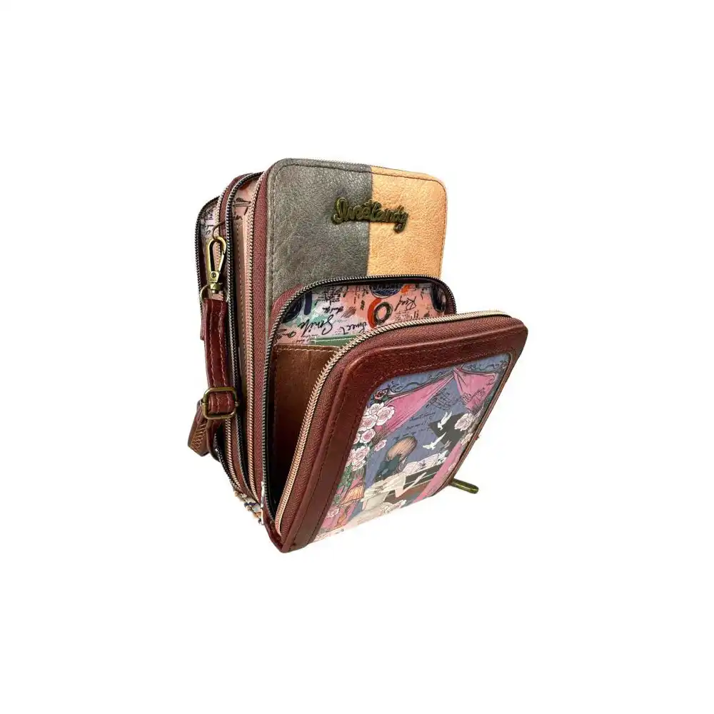 Γυναικείο Τσαντάκι Πορτοφόλι Θήκη κινητού  Sweet Candy Piano