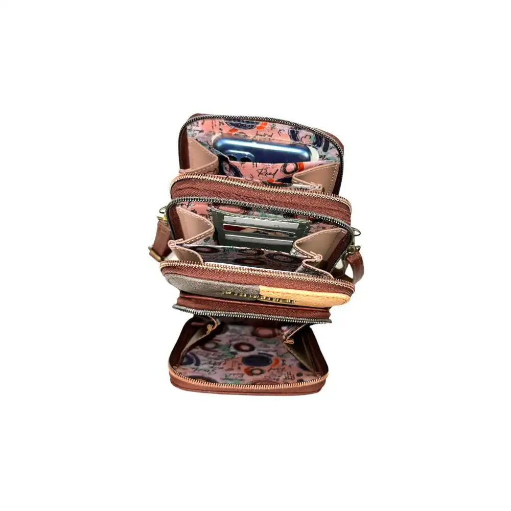 Γυναικείο Τσαντάκι Πορτοφόλι Θήκη κινητού  Sweet Candy Piano