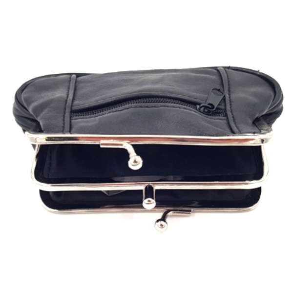 Sequoia δερμάτινο πορτοφόλι για κερματα με κλιπ 18-0002 taupe