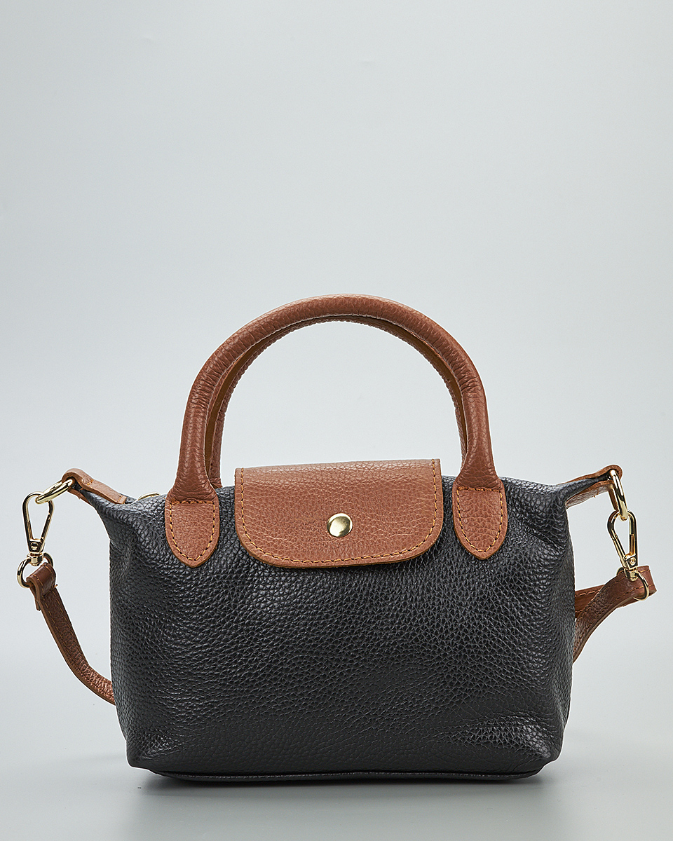 Γυναικεία Mini Τσάντα από 100% Γνήσιο Δέρμα – Sequoia Leather SEQ-16-6000  Μαύρο