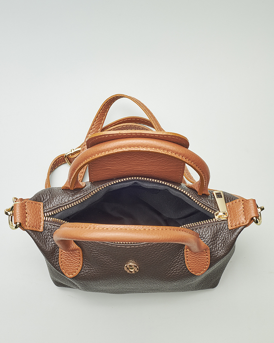 Γυναικεία Mini Τσάντα από 100% Γνήσιο Δέρμα – Sequoia Leather SEQ-16-6000 Σκούρο Καφέ