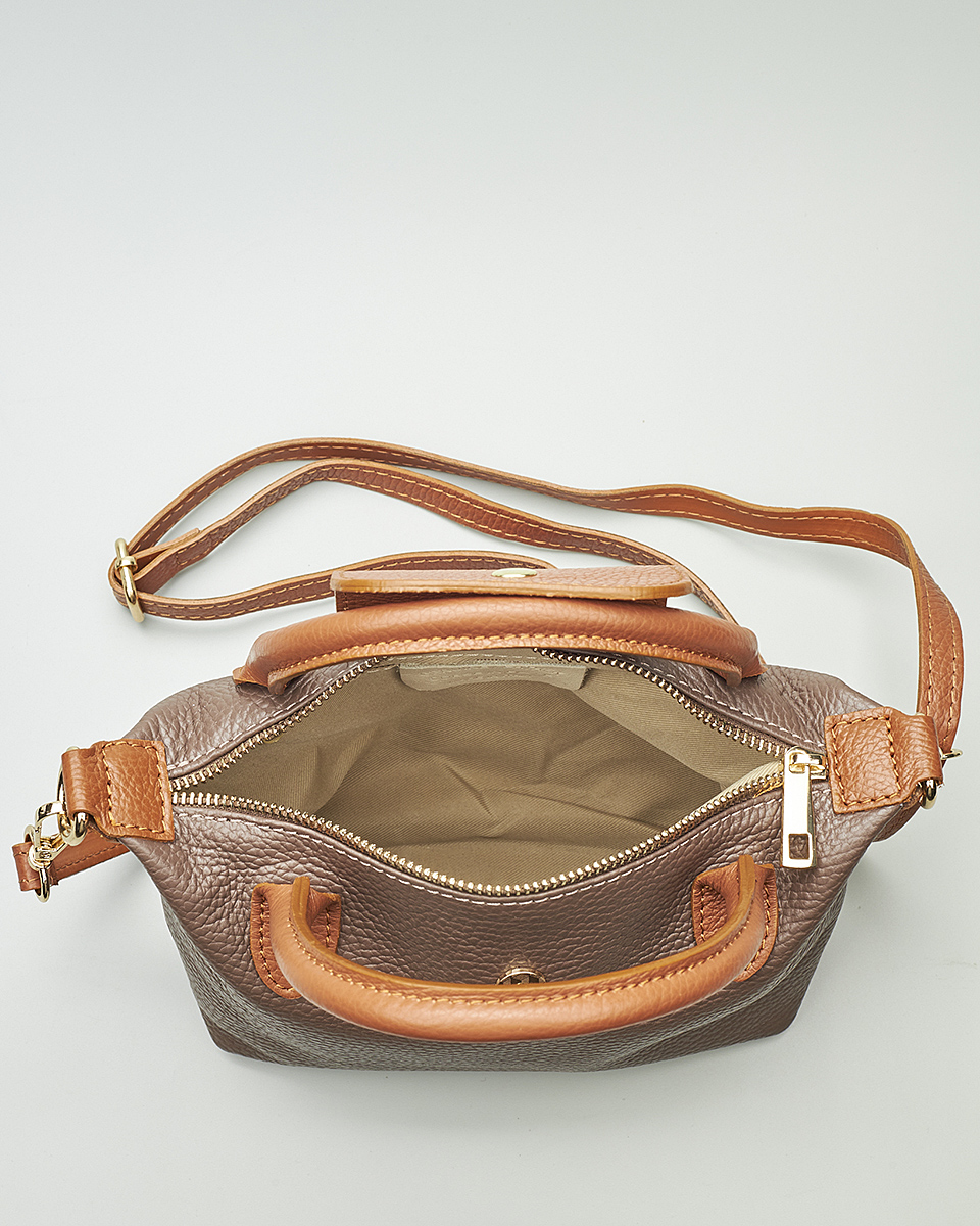 Γυναικεία Mini Τσάντα από 100% Γνήσιο Δέρμα – Sequoia Leather SEQ-16-6000 Καφέ