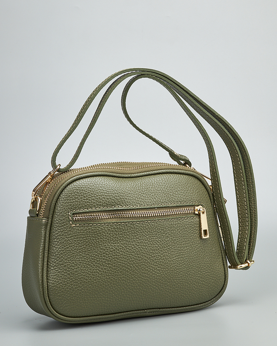 Γυναικεία Τριθέσια Τσάντα Ώμου & Χιαστί από 100% Γνήσιο Δέρμα SEQ-16-1005 Χακί Γυναικεία Τριθέσια Τσάντα Ώμου & Χιαστί από 100% Γνήσιο Δέρμα SEQ-16-1005 Χακί