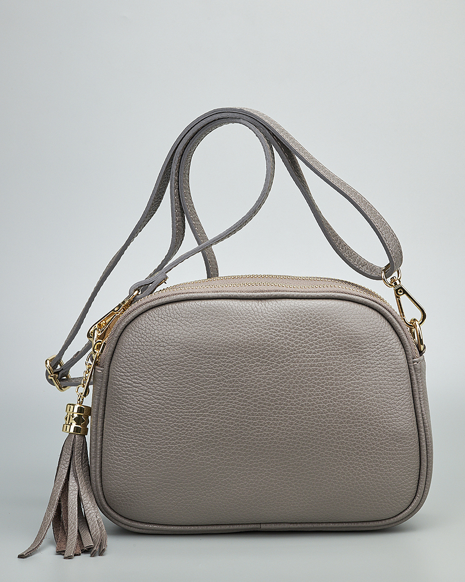 Γυναικεία Τριθέσια Τσάντα Ώμου & Χιαστί από 100% Γνήσιο Δέρμα SEQ-16-1005 grey Γυναικεία Τριθέσια Τσάντα Ώμου & Χιαστί από 100% Γνήσιο Δέρμα SEQ-16-1005 grey