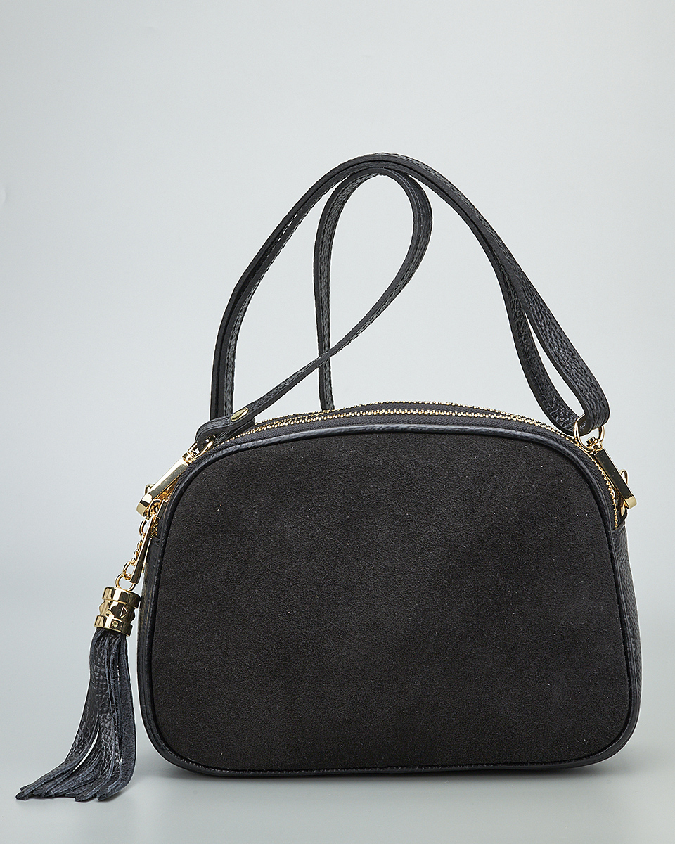 Γυναικεία Καστόρινη Τσάντα Ώμου & Χιαστί από 100% Γνήσιο Δέρμα SEQ-16-1006 black Γυναικεία Καστόρινη Τσάντα Ώμου & Χιαστί από 100% Γνήσιο Δέρμα SEQ-16-1006 black