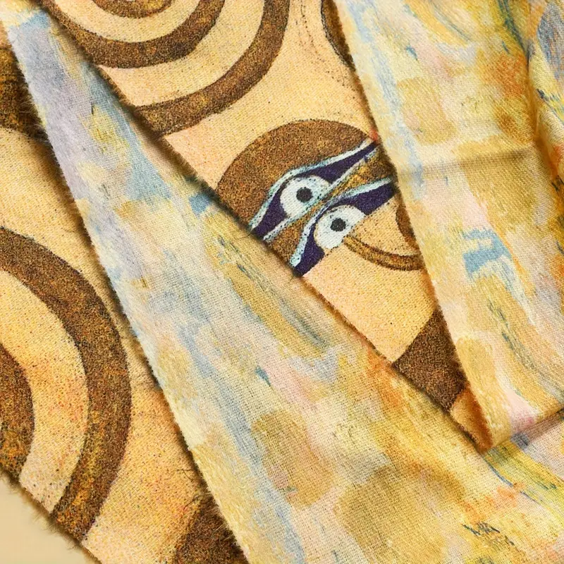 Sequoia Γυναικεία Πασμίνα Διπλής Όψης Klimt Το δέντρο της ζωής