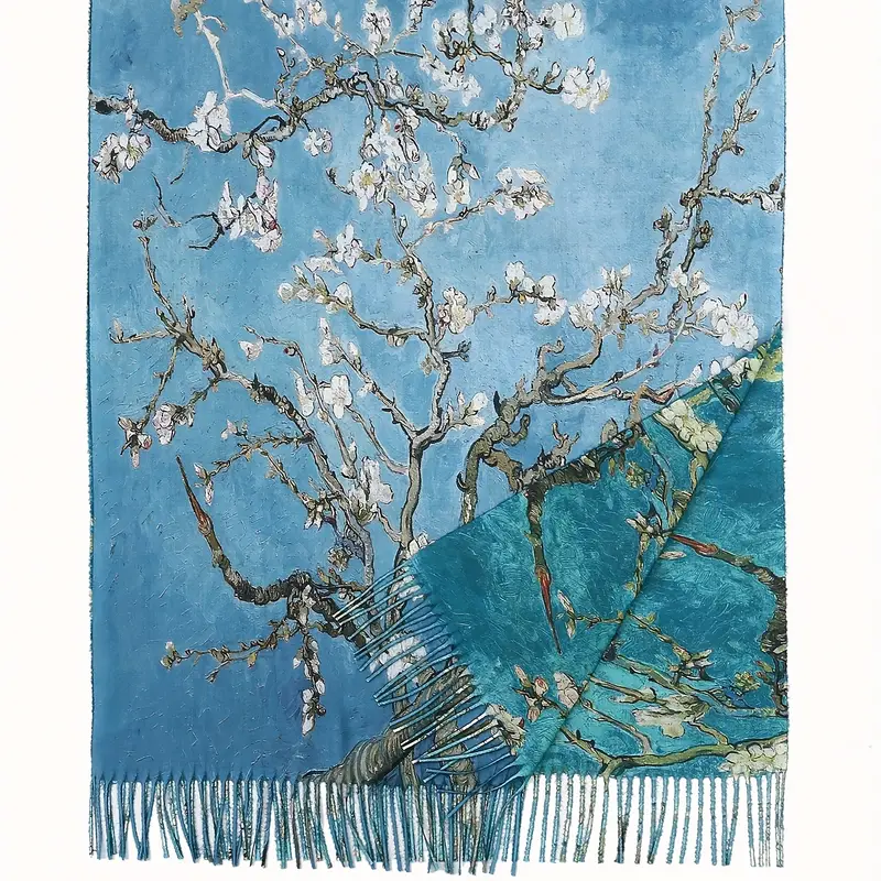 Sequoia Γυναικεία Πασμίνα Διπλής Όψης Vincent van Gogh: Ανθισμένη Αμυγδαλιά Sequoia Γυναικεία Πασμίνα Διπλής Όψης Vincent van Gogh: Ανθισμένη Αμυγδαλιά