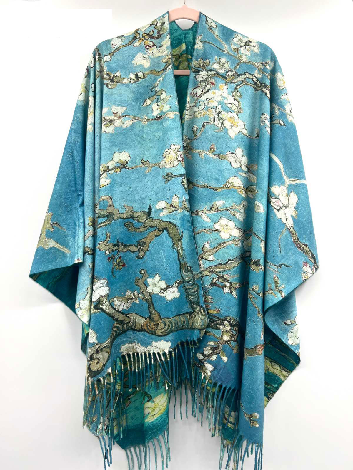 Sequoia Γυναικεία Πασμίνα Διπλής Όψης Vincent van Gogh: Ανθισμένη Αμυγδαλιά