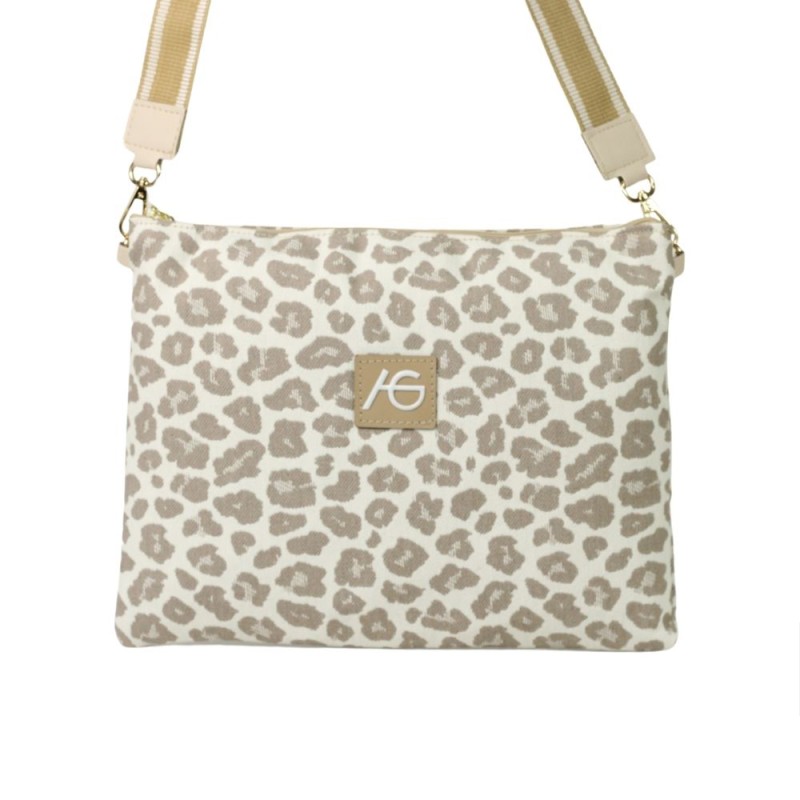 Μπεζ Λεοπάρ τσάντα χιαστί Speio Μπεζ Λεοπάρ τσάντα χιαστί Speio