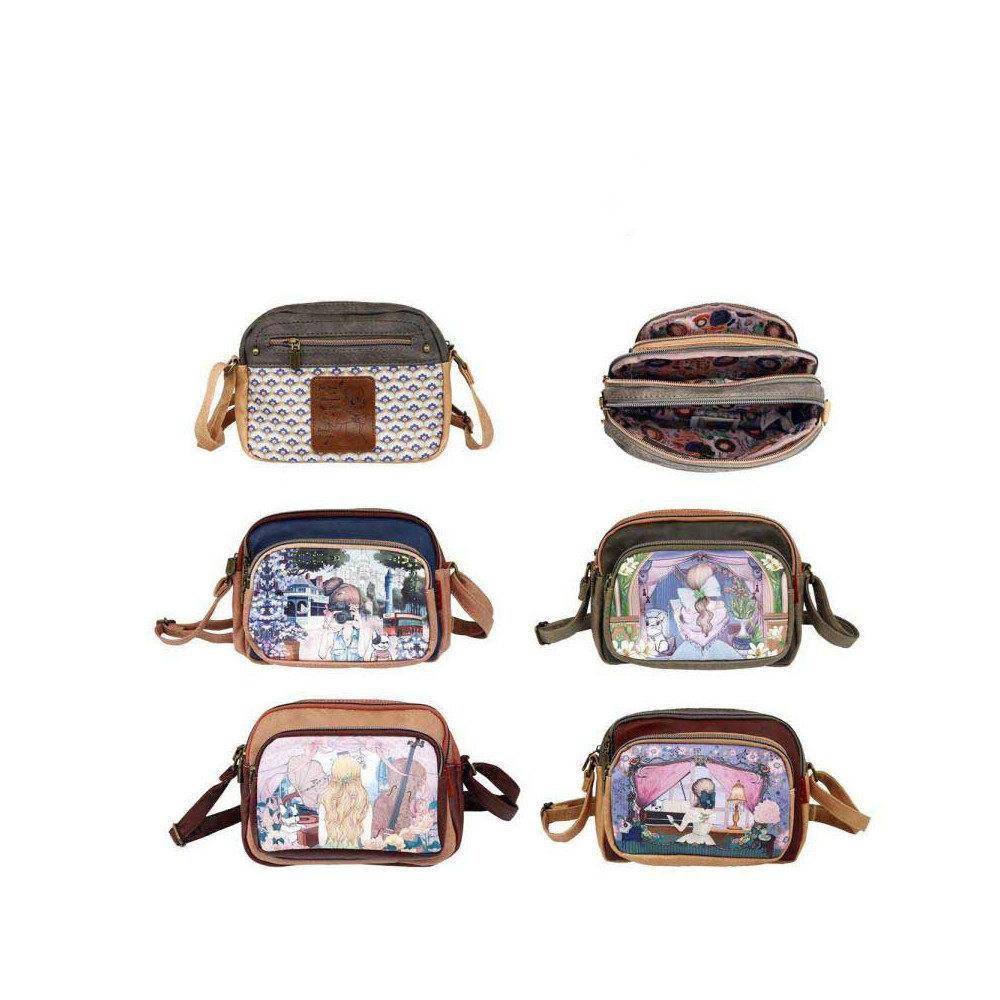 Γυναικεία τσάντα χιαστί Sweet Candy με 4 τσέπες CGC263 Autobus