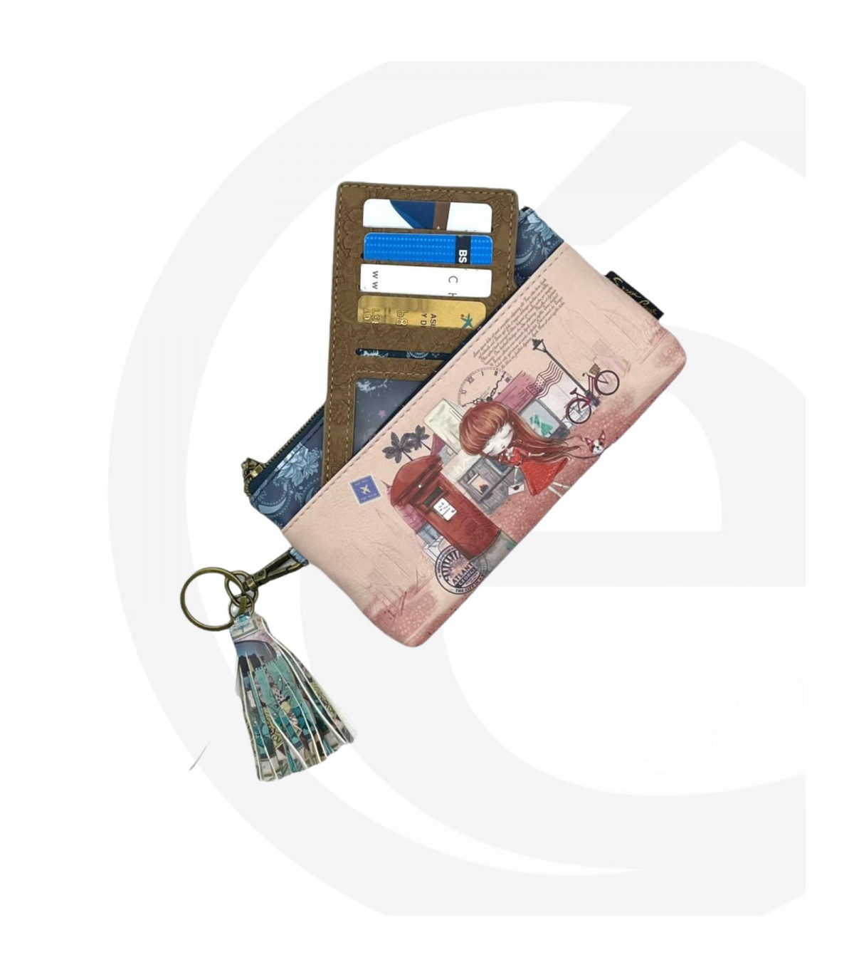 Γυναικείο πορτοφόλι Sweet Candy C-076-4-A Beige