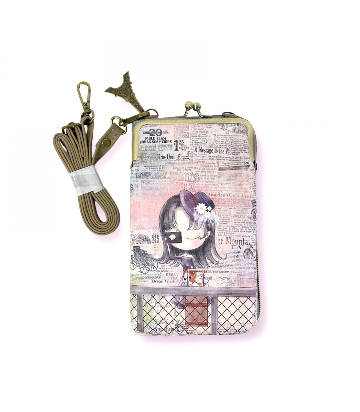 Γυναικείο Τσαντάκι Πορτοφόλι Θήκη κινητού  Sweet Candy CGC121-2 Avion