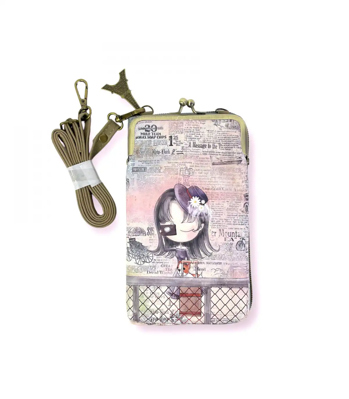 Γυναικείο Τσαντάκι Πορτοφόλι Θήκη κινητού  11,5*20*4 cm Sweet Candy CGC121-1 Atlantis