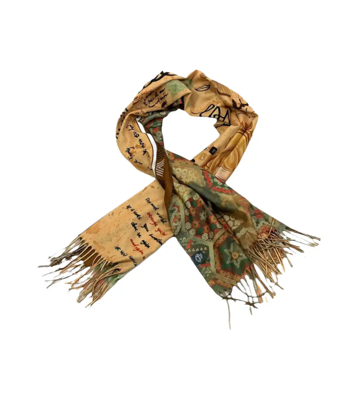 Γυναικείο Φουλάρι με διακοσμητικά κρόσσια Sweet Candy CGC227 Espejo