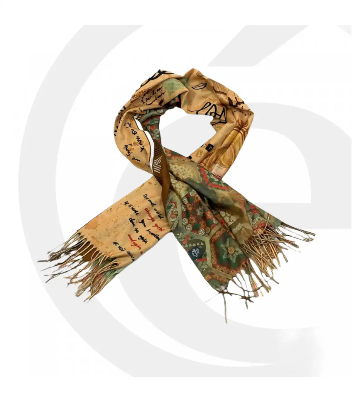 Γυναικείο Φουλάρι με διακοσμητικά κρόσσια Sweet Candy CGC227 Espejo