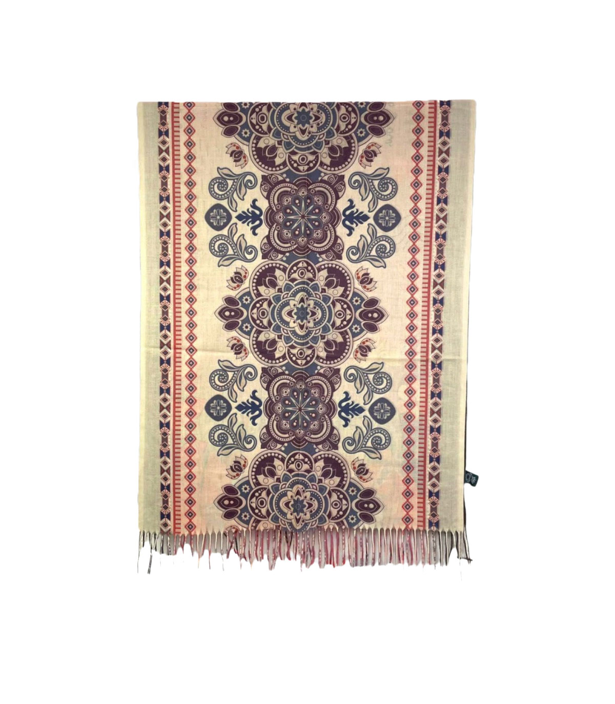 Γυναικείο Φουλάρι με διακοσμητικά κρόσσια Sweet Candy CGC227 Flores